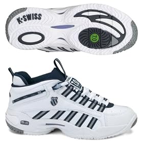 Buy K-Swiss Ladies Ultrascendor Tennis Shoe - White Navy Silver