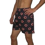 Mens NFL Indianapolis Colts Plaid Cotton Boxer Shorts / Pajama Lounge Shorts - Blue & Orange (Size: L)
