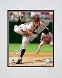 Tim Lincecum 2008 Pitching Action Double Matted 8O x 10O Photograph (Unframed)
