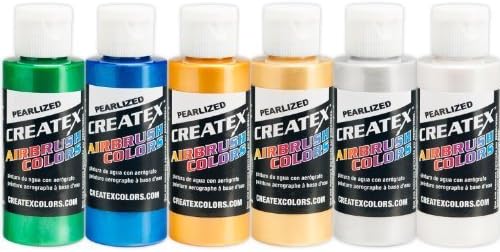 Createx Colors 2-Ounce AB Airbrush Set, Pearl by Createx Colors