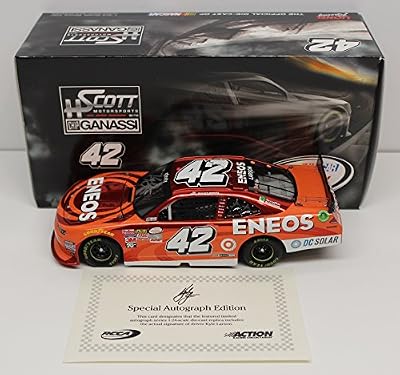 Kyle Larson Autographed 2015 ENEOS 1:24 Color Chrome Nascar Diecast