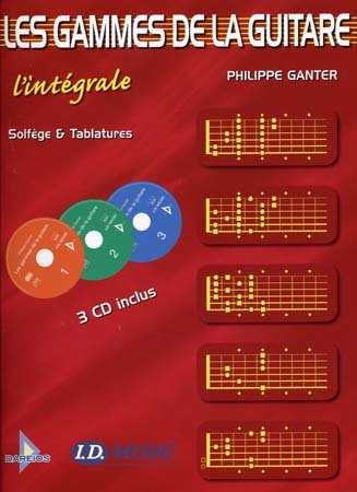 Coffret Gammes de la Guitare l'Intégrale 3 Livres + 3 cd