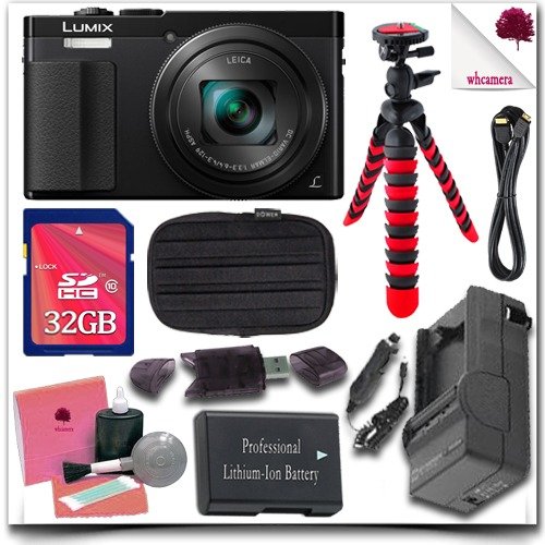 Panasonic Lumix DMC-ZS50 Digital Camera (Black) + 32GB SDHC Class 10 Card + Soft Camera Case + 12" Flexible Tripod + HDMI Cable 11pc Panasonic saver Bundle
Panasonic Lumix DMC-ZS50 Digital Camera (Black) + 32GB SDHC Class 10 Card + Soft Camera Case + 12" Flexible Tripod + HDMI Cable 11pc Panasonic saver Bundle