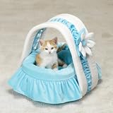 Cat Dog Blue Bassinet Bed