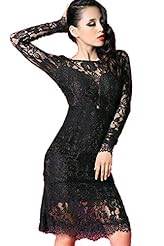 Sexy Cocktail Lace Backless Polyester/Spandex Prom Dress/Party Dress/Midi Dress 