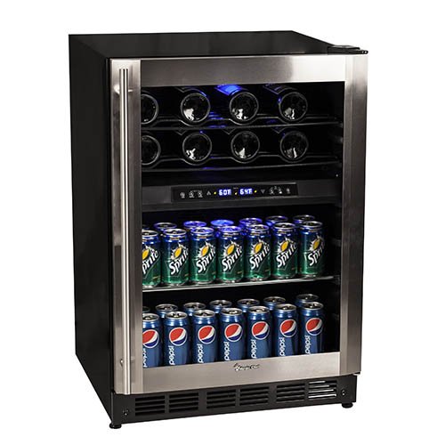 Magic Chef 44 Bottle Stainless Dual Zone Wine & Beverage Cooler