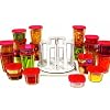 Handy Gourmet JB6503 Swirl-a-Round Organizer, Red
