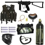 Spyder Paintball MR1 Gun GXG Tac Vest Sniper Set (Black)