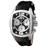 Invicta Women's 6795 Lupah Revolution Collection Chronograph Black Leather Watch