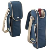 Picnic Time Corvina Equinox Insulated 1-Bottle Wine Tote w/ Corkscrew & Strap (Equinox)