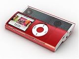 GPEL GP 400n Schutzgeh&auml;use mit Slide-out-Lautsprecher (4 Watt) f&uuml;r Apple iPod Nano 4. Gen rot