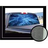 BLUE SMOKE&nbsp;22 x 65 - Rear Window Graphic - back truck decal suv view thru vinyl by SignMission