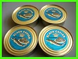 13oz/360g OF RUSSIAN BLACK CAVIAR -IN 4 CANS