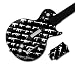 Music Skins MS-RS30026 Guitar Hero Les Paul- Xbox 360 & PS3- Rogue Status- Guns Black Skin