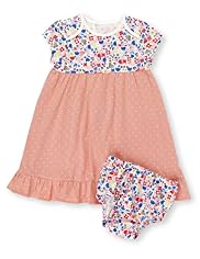 Pure Cotton Assorted Print Dress & Knicker Set