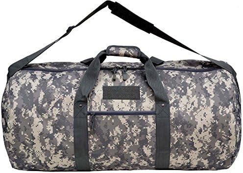 Large 31" x 16" Army ACU Camo Dufflle Deployment Bag Gear w/ Carry Strap