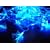 10 Meter Lichterkette 100 LED Blau mit 7000 Glasfasern Neuheit
