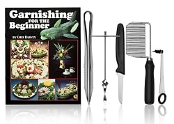 Chef Harvey Garnishing for the Beginner, Book and Five Tools