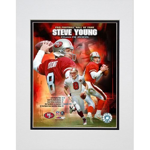 Photo File San Francisco 49ers Steve Young Class of 2005 Hall of Fame Matted Photo