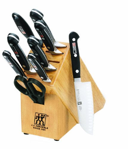 Zwilling J.A. Henckels Pro S Stainless-Steel 10-Piece Knife Set with Block