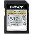 PNY Elite Performance 512GB SDXC Class 10 UHS-I, U3 Up to 95MB/sec (P-SDX512U3H-GE)