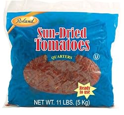 Roland Sundried Tomatoes, Quartered, 11-Pound Bag