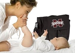 Mississippi State University Diaper Bag Official NCAA College Logo Deluxe Mississippi State - Baby Bag - BEST Baby Shower GIFT for New Dad, Father or New Mom Mother GIFTS