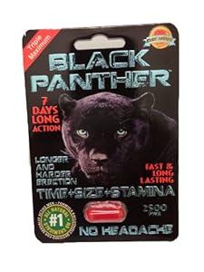 Black Panther Triple Maximum Male Enhancement Sexual Pill! No Headaches! - 30 Pills!