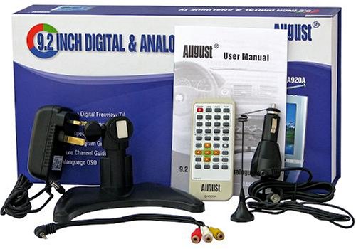 August 9.2" Digital Freeview & Analogue TV with VGA - Tipped by What Plasma & LCD TV and ERT