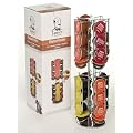Dolce Gusto Kapselhalter im Edelstahldesign + im Geschenkkarton 2 Latte Machiato Gl�ser cool touch + 2 Edelstahl Designl�ffel von James Premium�