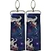 Birdz Eyewear 2 Unicorn Patterned Material Lip Balm Holsters Lipstick Holders with Metal Clip