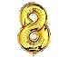 Babytree Numbers 0-9 Birthday/Party Balloons (8), 40