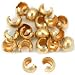 20 14K Gold Filled Crimp Bead Covers Beading 2.4mm New