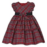 Toddler Girls' Cherokee��� Plaid Dress - Fiesta Red 3T