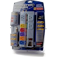 Monster Cable PowerCenter Audio/Video Surge Protector (MPAV700RP) (MP AV700 RP)