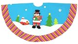 48 Sky Blue Winter Wonderland Snowman Christmas Tree Skirt