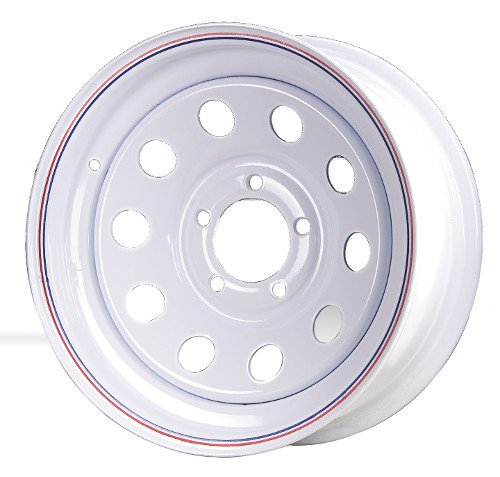 16x6 Supreme White w/ Pin Stripes 8 on 6.5 Bolt 