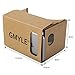 Google Cardboard DIY Kit, GMYLE Virtual Reality Viewer 3D Cardboard Glasses With thick Rubber Band for 4.4 to 5.5 inches Smart Phones