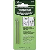 Clover 3160 Darning Needles with Latch Hook, Eye, 2-Piece