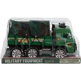 LARGE DELUXE TOY ARMY MILITARY TRUCK - TROOP TRANSPORTER