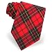 Men's Wallace Sparkle Plaid Cotton Tie by The American Necktie Company in Red