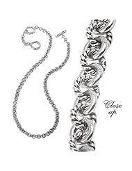Enchanta Collection Sterling Silver 5mm Cable Link Adjustable Chain, 18-20 Inches