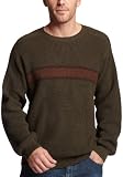 Timberland Men's Chest Striped Sweater,Ever Olive,Medium
