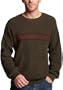 Timberland Men's Chest Striped Sweater,Ever Olive,Large