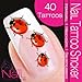 Nailart NAIL TATTOO STICKER - ladybug / ladybird - red / black