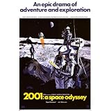 2001: A Space Odyssey Movie (On Moon) Poster Print - 24x36 Poster Print, 24x36 Poster Print, 24x36