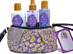 Victoria's Secret Love Spell 3 Pieces Set with Purple Wristlet