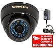VideoSecu High Resoultion Vandal Proof Dome Camera 1/3" Color Sony CCD, 20 Leds infrared illuminators 3.6mm lens with free surveillance DeCal W50