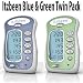 Itzbeen Blue & Green Twin Pack Baby Care Timer