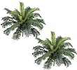 TWO 25" Cycas Palm Artificial Tree Silk Plants